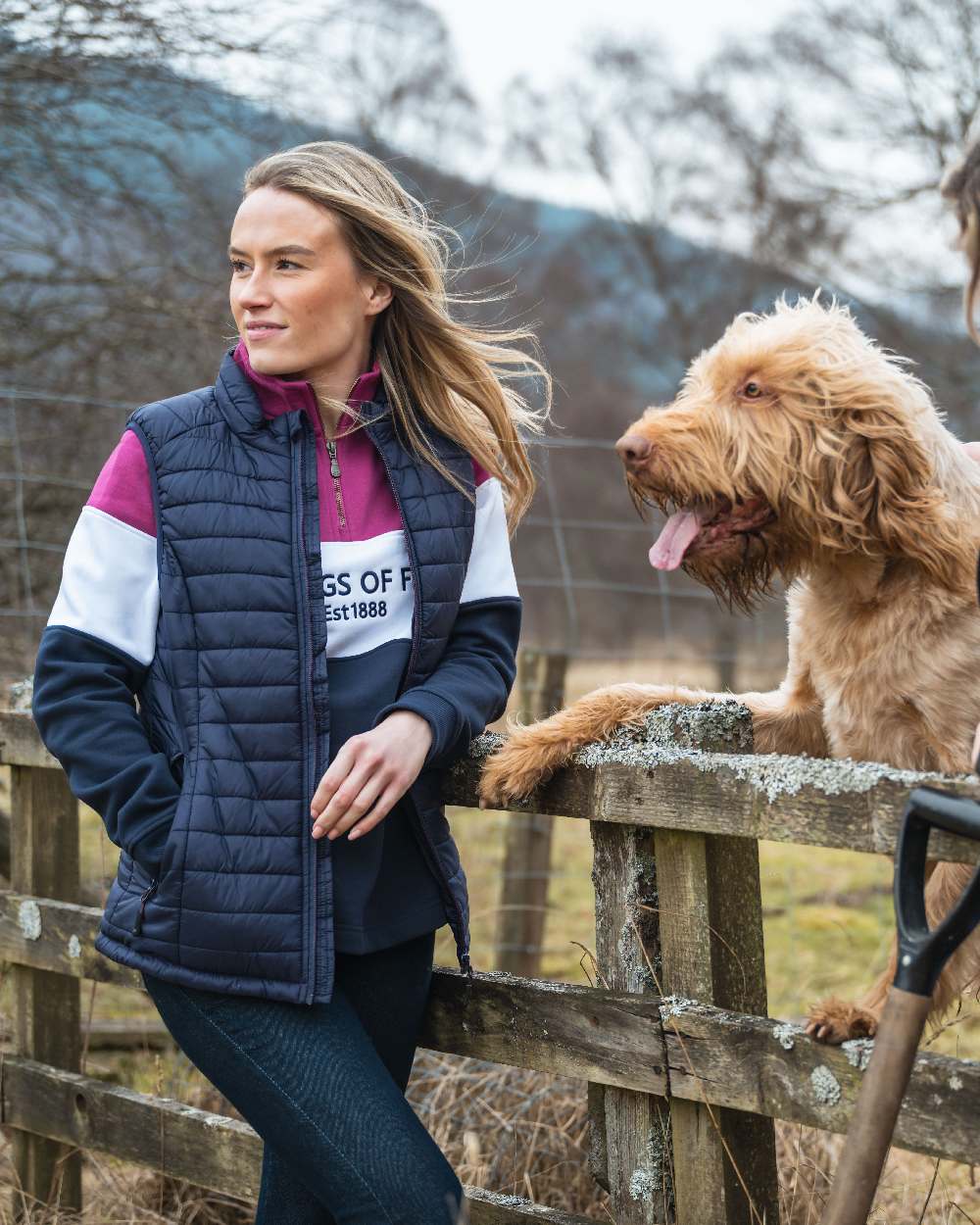 Hoggs of Fife Dumfries 1888 Womens Quarter Zip Sweatshirt - Image 7