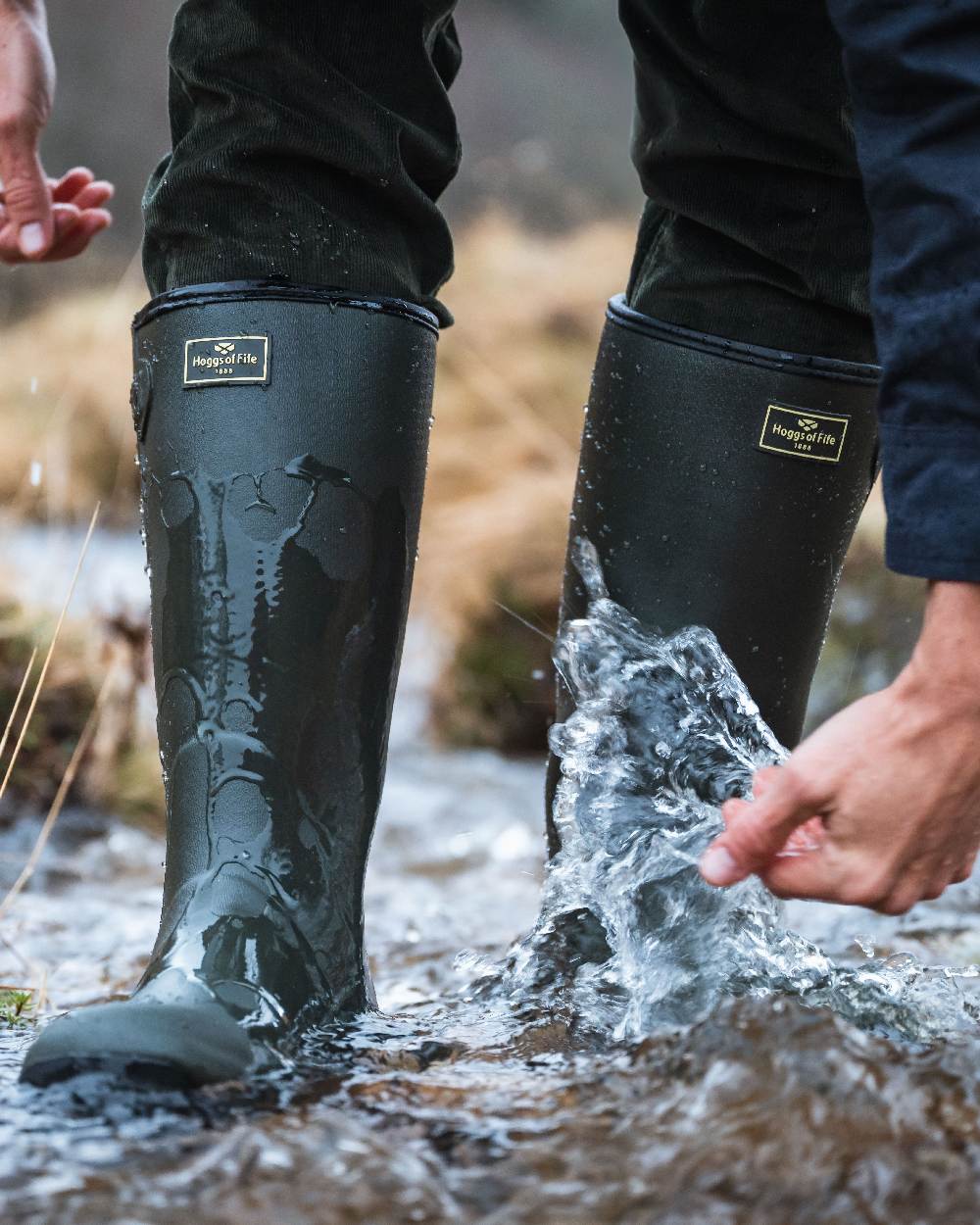 Hoggs of Fife Field Sport Neoprene Lined Wellingtons - Image 4