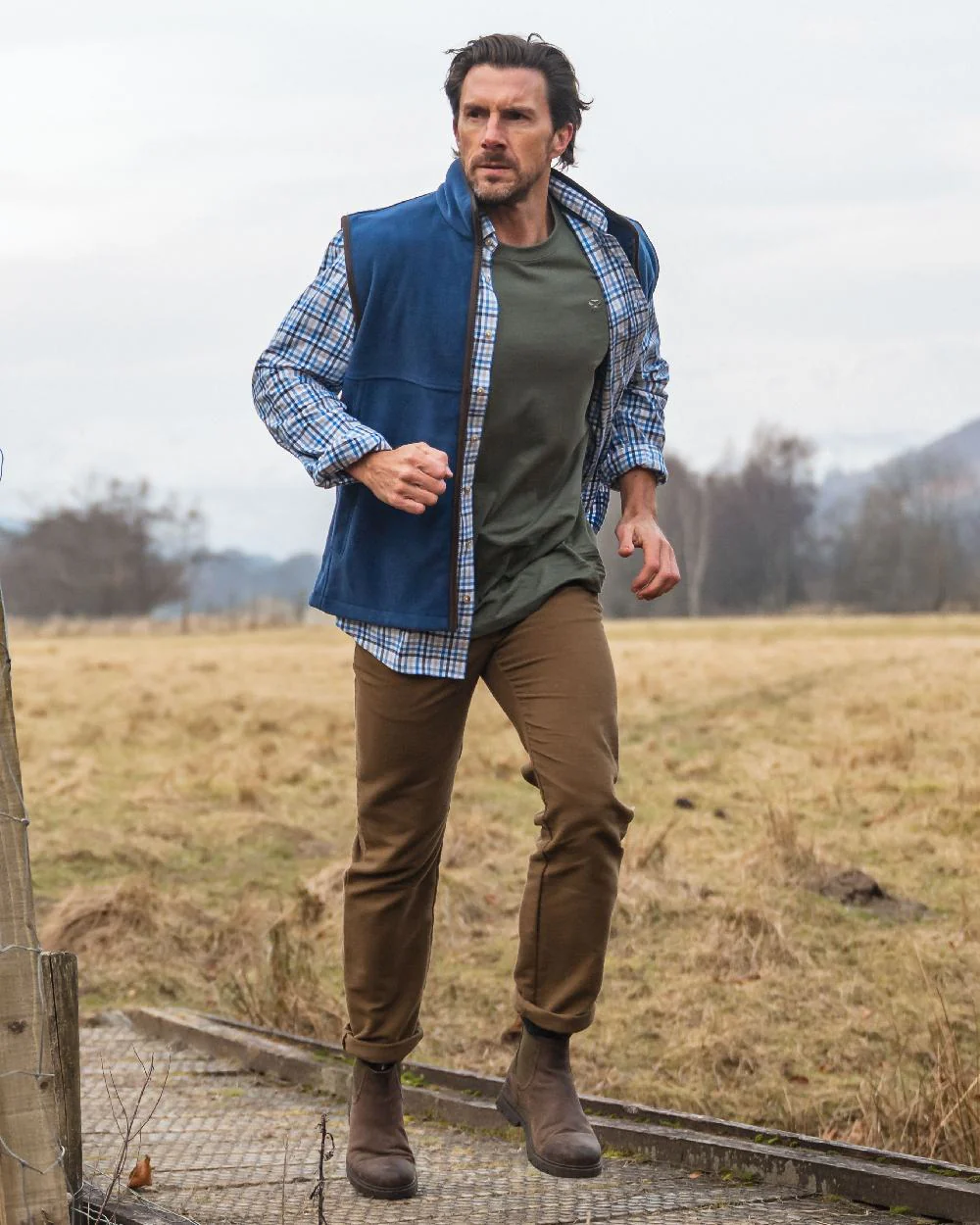 Hoggs of Fife Garvock Cotton Twill Herringbone Check Shirt - Image 12