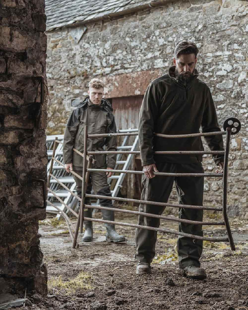 Hoggs of Fife Green King II 1/4 Zip Bonded Fleece - Image 5