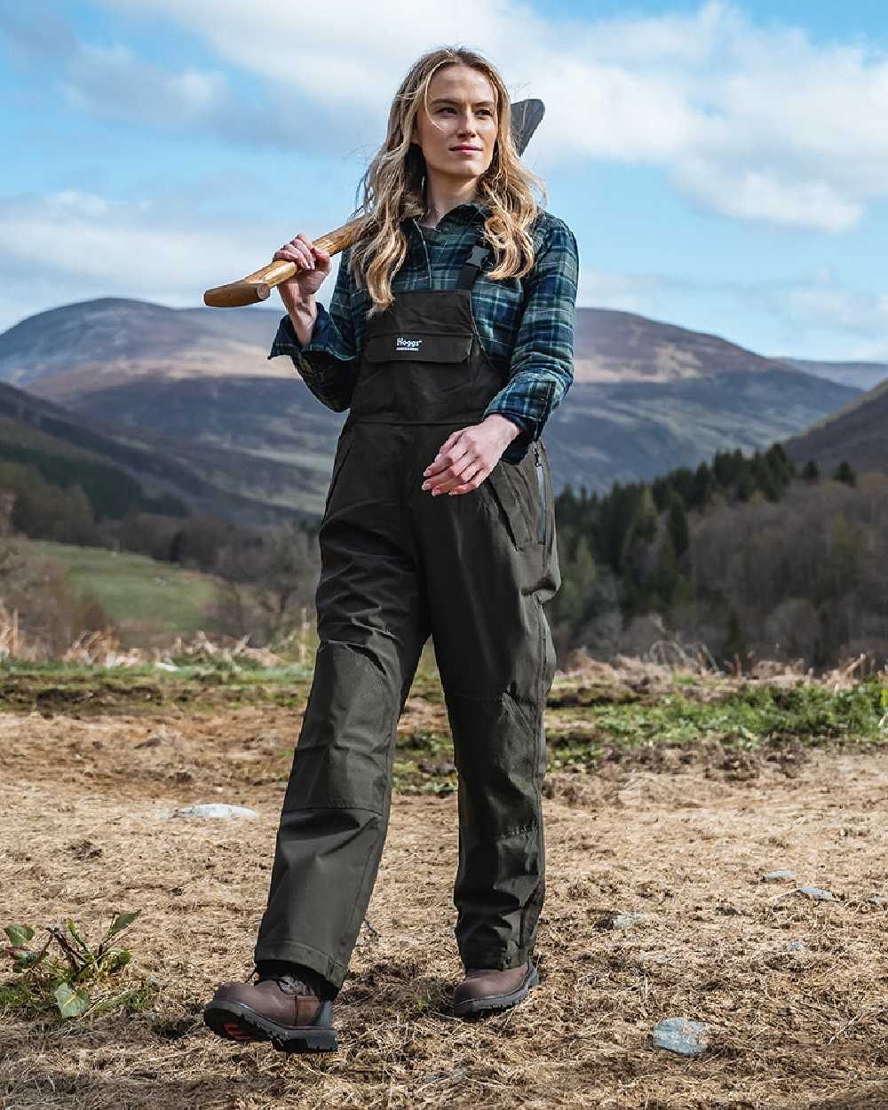 Hoggs of Fife Green King II Waterproof Bib & Brace - Image 3