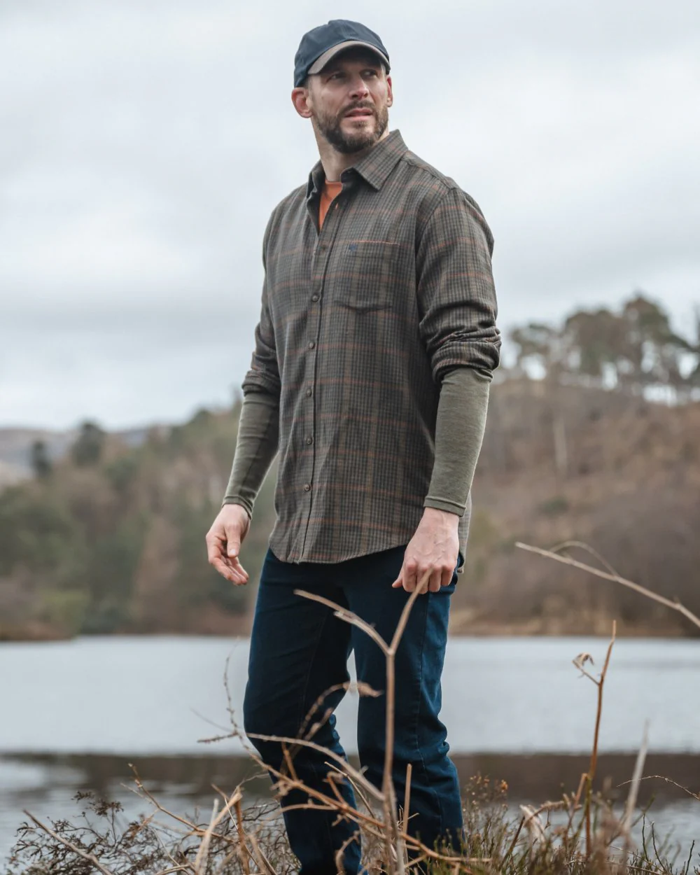 Hoggs of Fife Harris Cotton Twill Check Shirt - Image 3