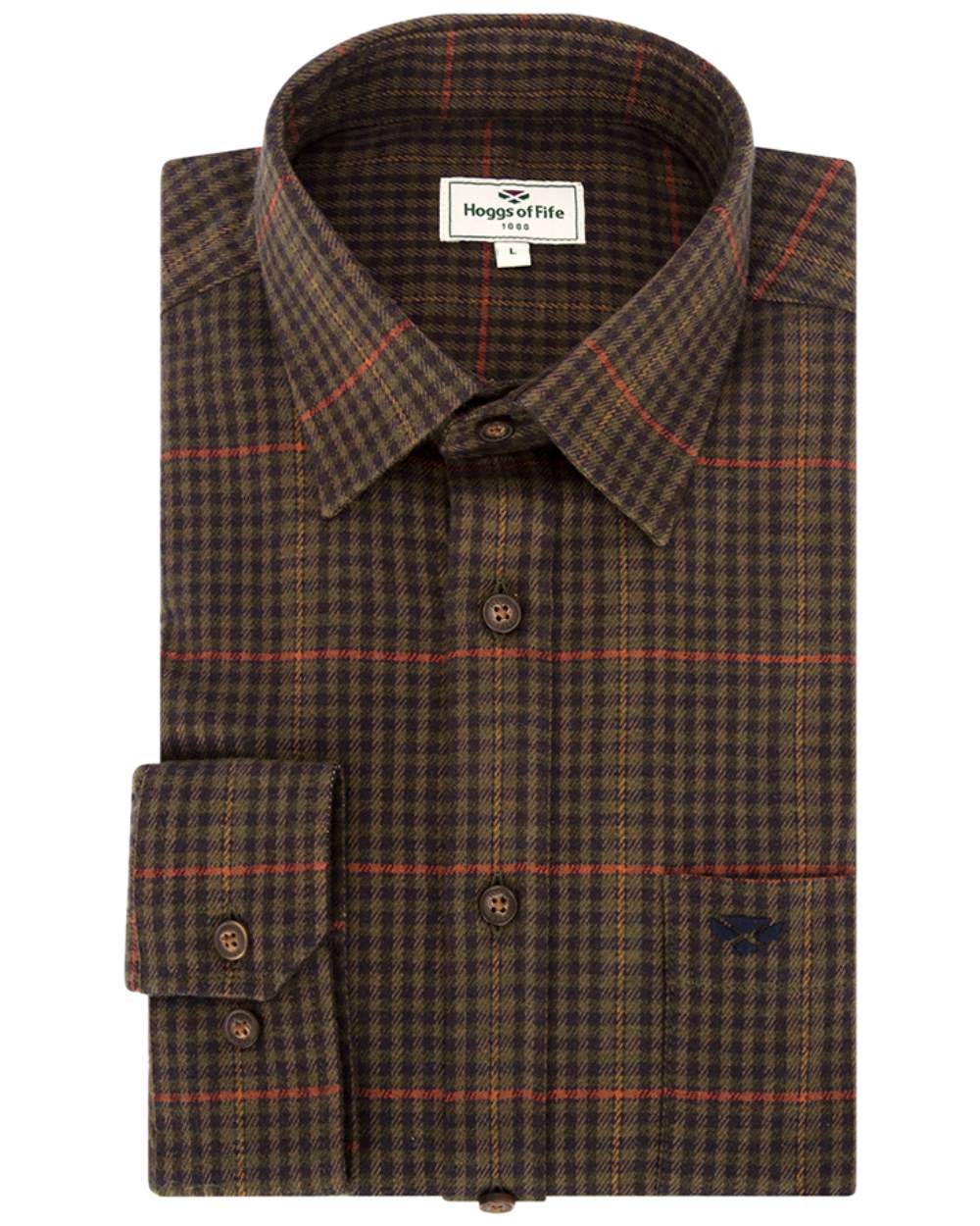 Hoggs of Fife Harris Cotton Twill Check Shirt - Image 4
