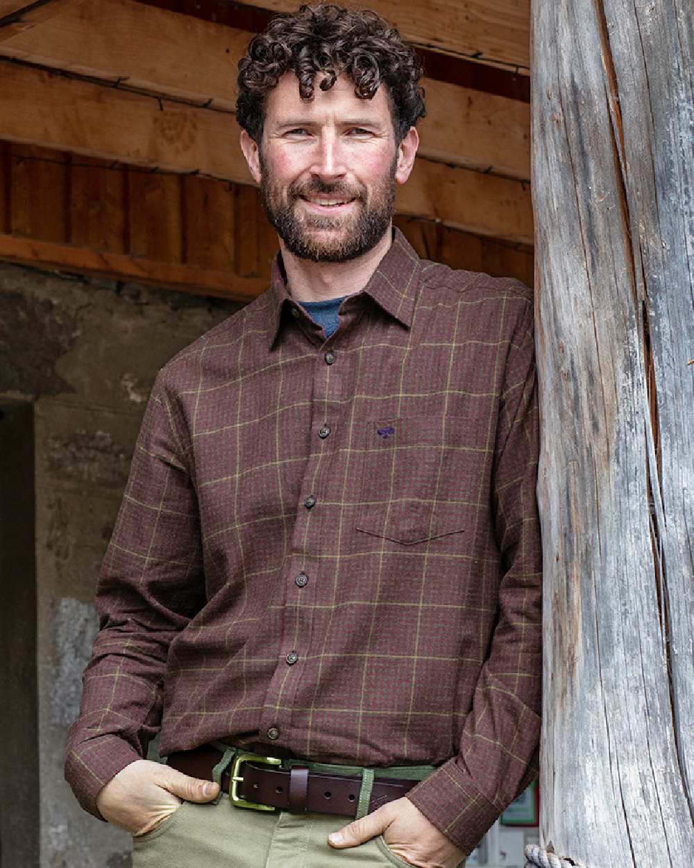 Hoggs of Fife Harris Cotton Twill Check Shirt - Image 8