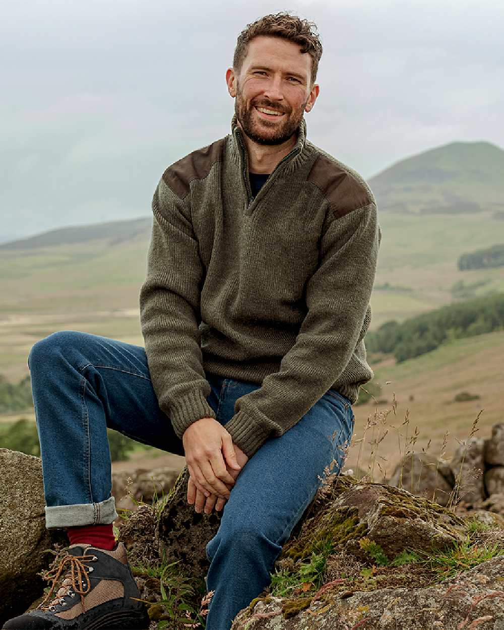 Hoggs of Fife Hebrides II Quarter Zip Windproof Pullover - Image 3