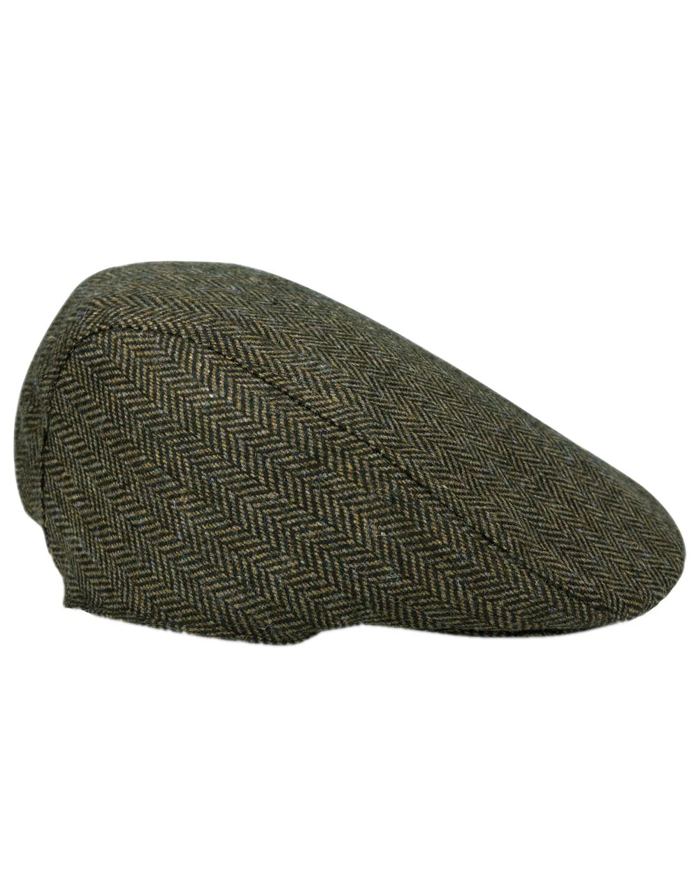 Hoggs of Fife Herringbone Waterproof Tweed Flat Cap - Image 3