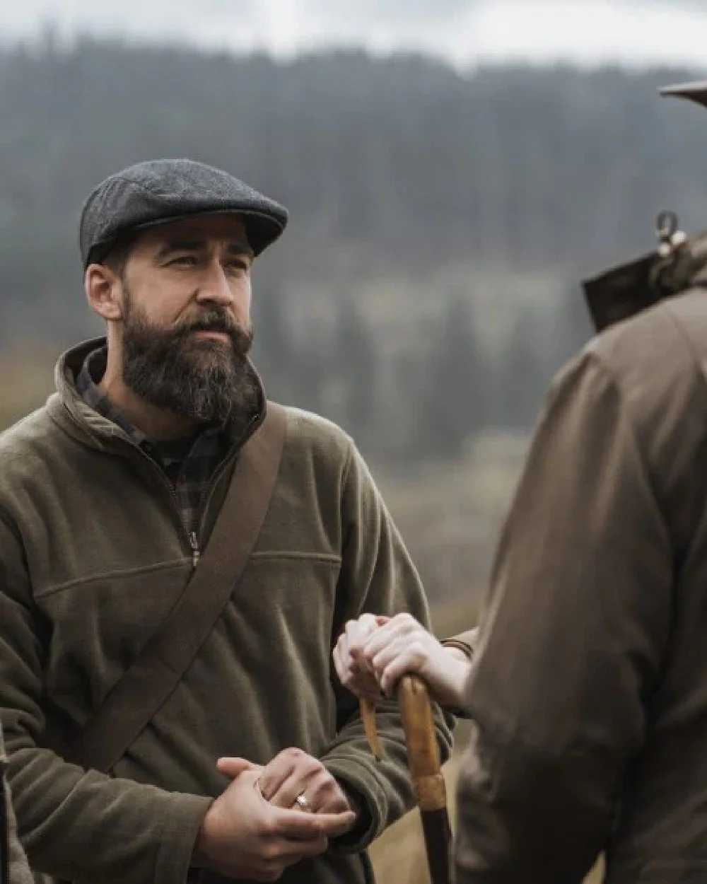 Hoggs of Fife Herringbone Waterproof Tweed Flat Cap - Image 8