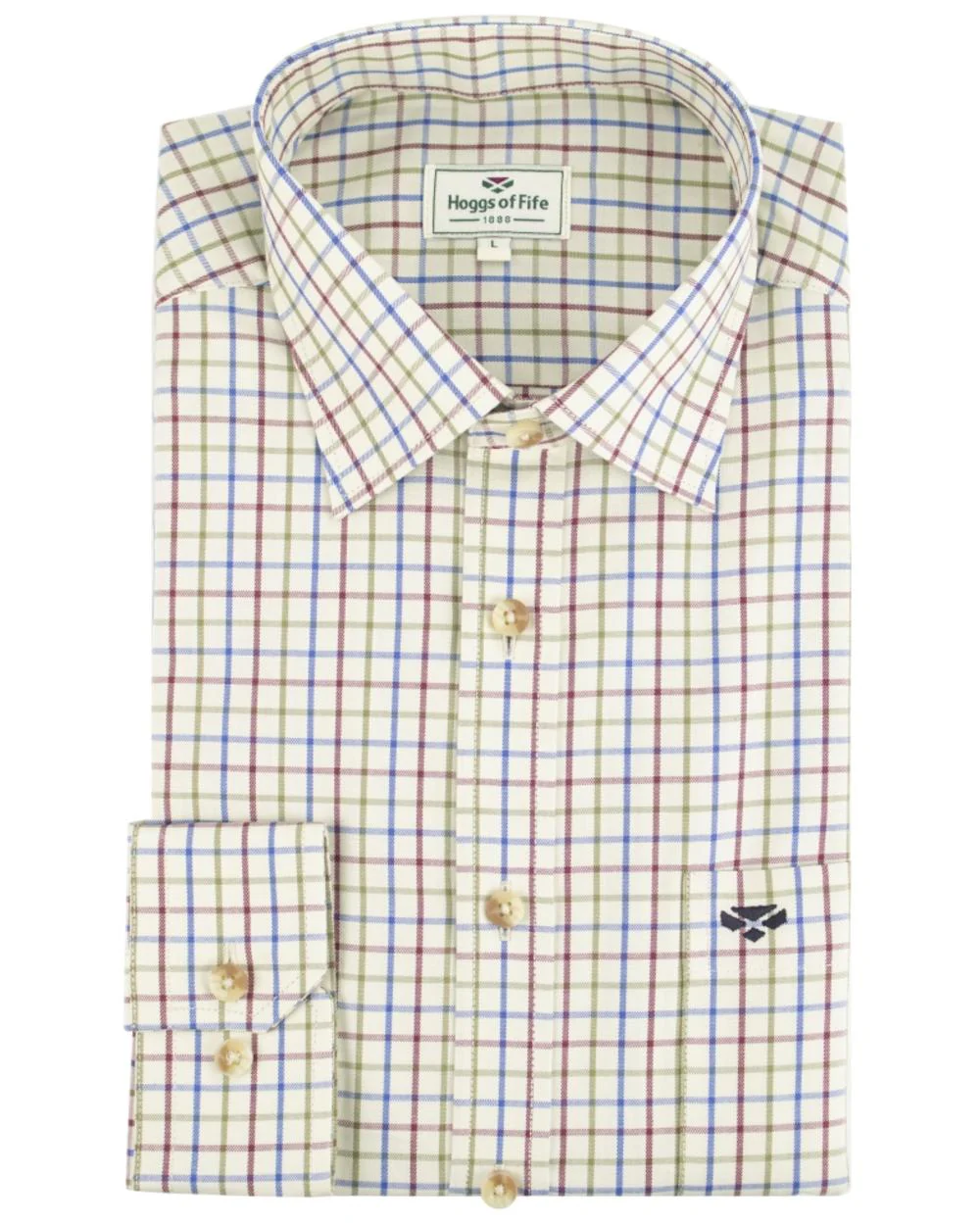 Hoggs of Fife Inverness Pure Cotton Tattersall Shirt - Image 13