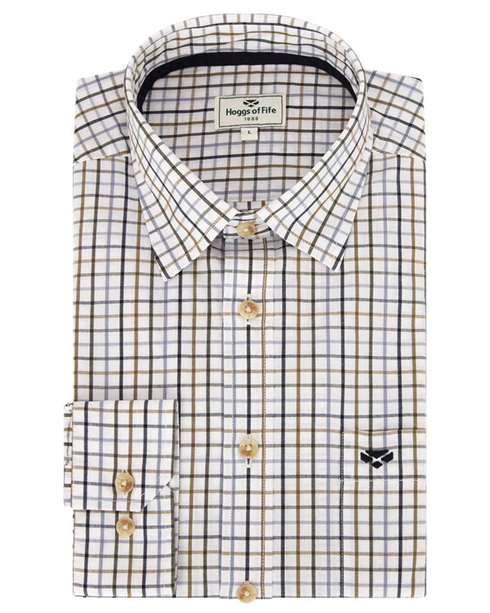 Hoggs of Fife Inverness Pure Cotton Tattersall Shirt - Image 5