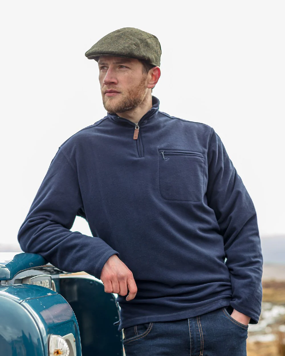 Hoggs of Fife Islander 1/4 Zip Micro Fleece Shirt - Image 2