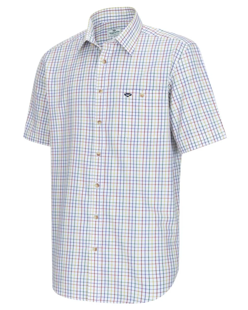 Hoggs of Fife Kessock Tattersall Short Sleeved Shirt - Image 11