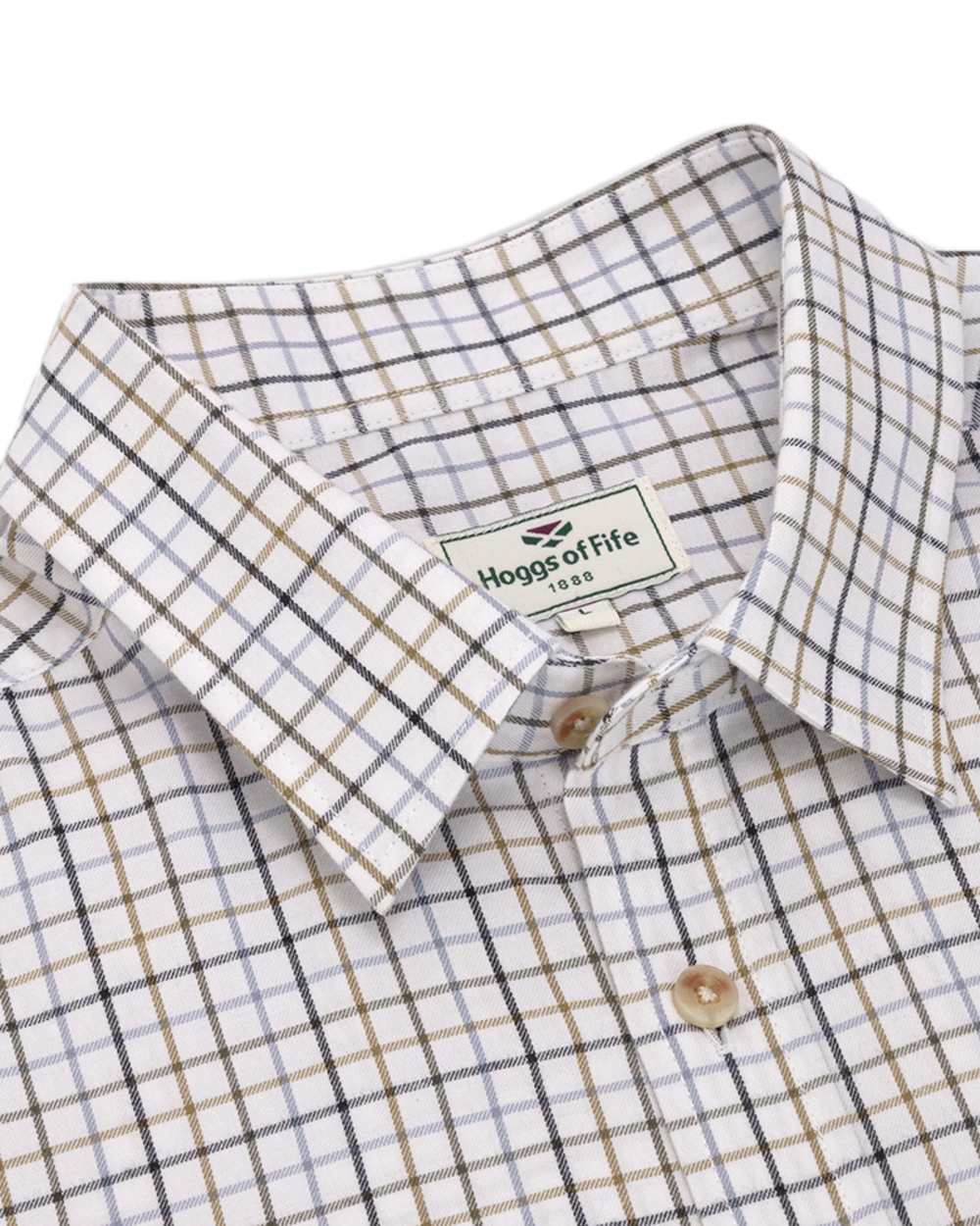 Hoggs of Fife Kessock Tattersall Short Sleeved Shirt - Image 3
