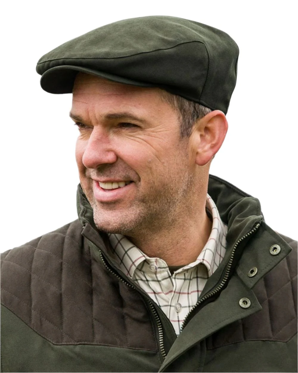 Hoggs of Fife Kincraig Waterproof Tweed Flat Cap - Image 2