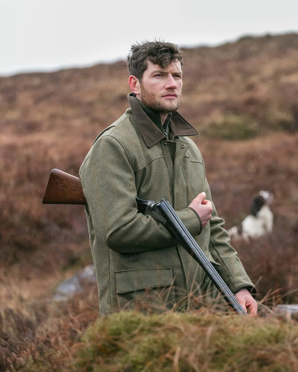 Hoggs of Fife Kinloch Technical Tweed Field Coat - Image 3