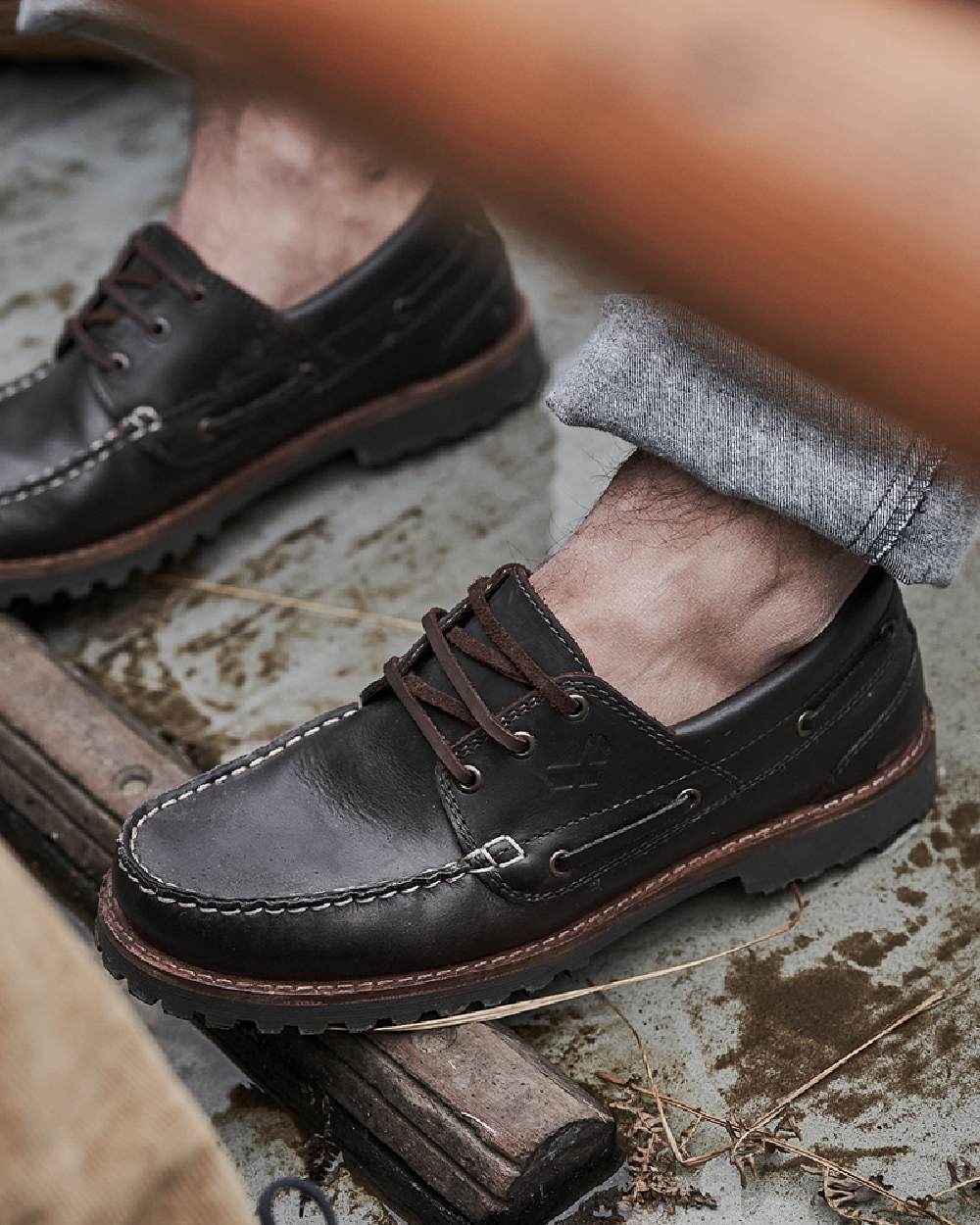 Hoggs of Fife Kintyre Rugged Moccasin Boat Shoes - Image 2