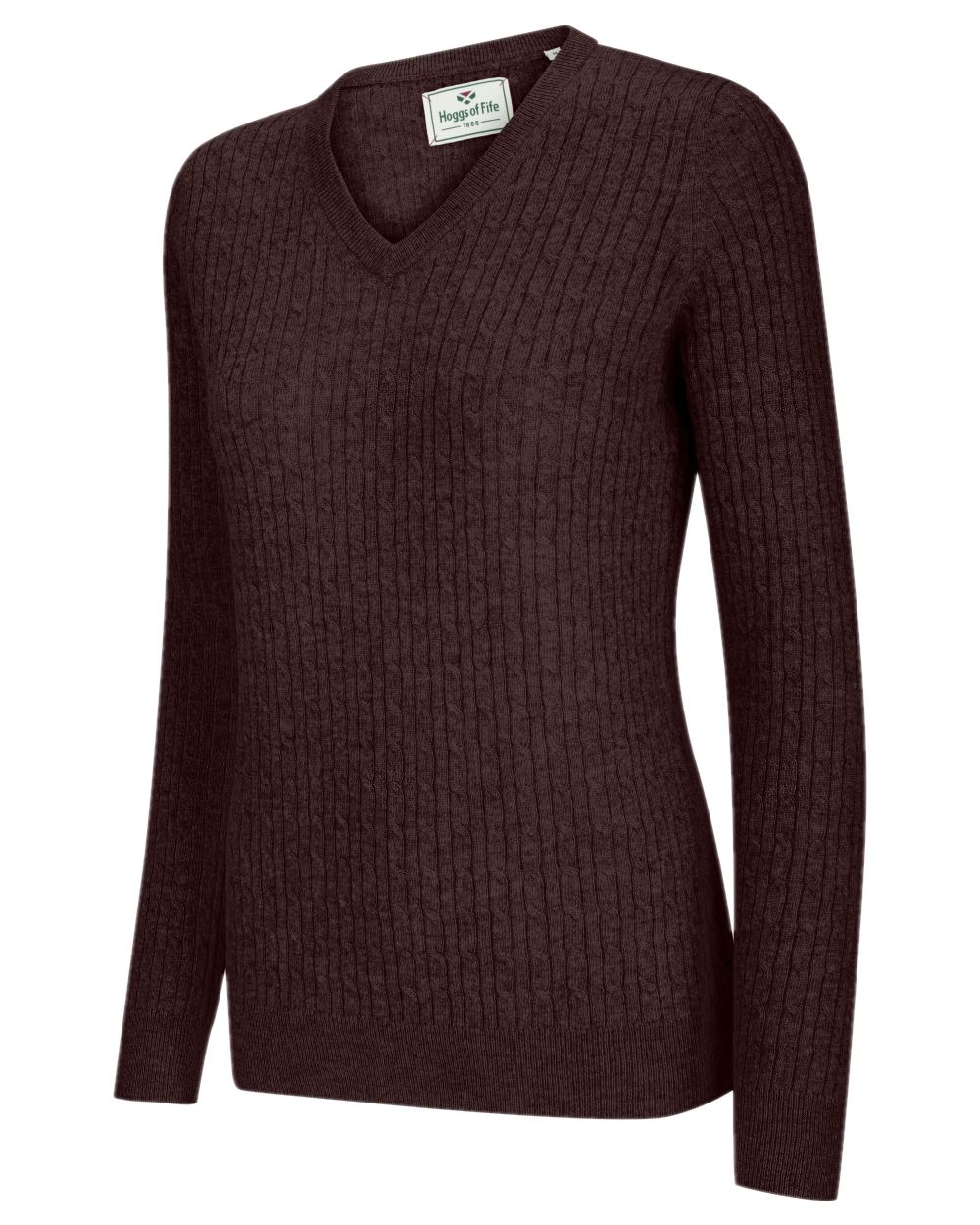 Hoggs of Fife Lauder Ladies Cable Pullover - Image 10