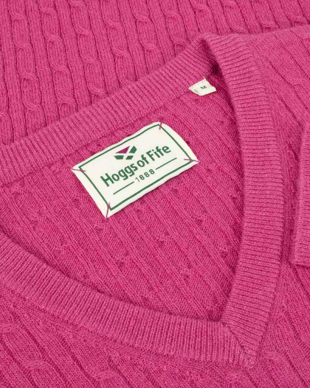 Hoggs of Fife Lauder Ladies Cable Pullover - Image 2