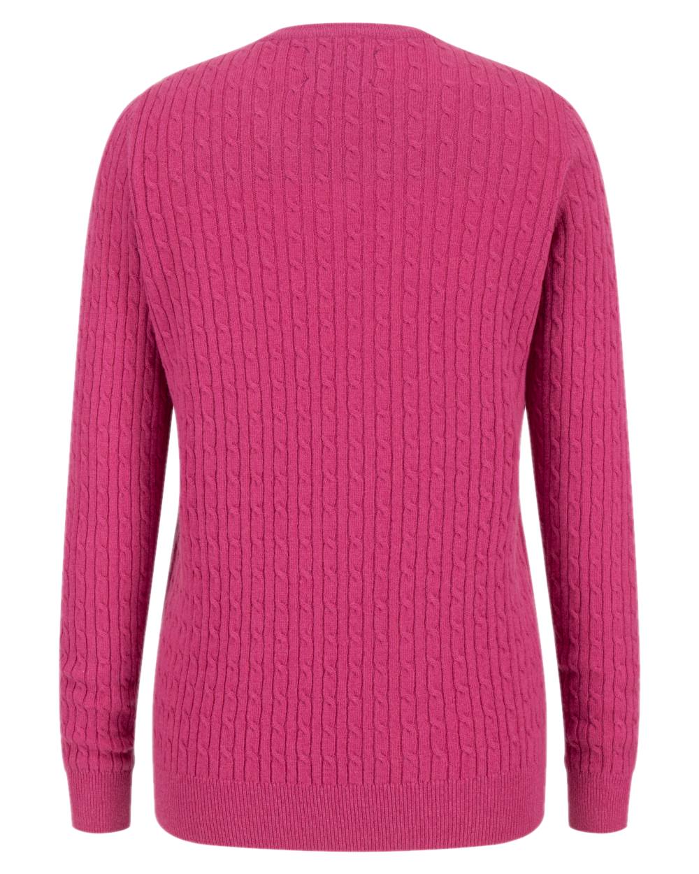 Hoggs of Fife Lauder Ladies Cable Pullover - Image 4