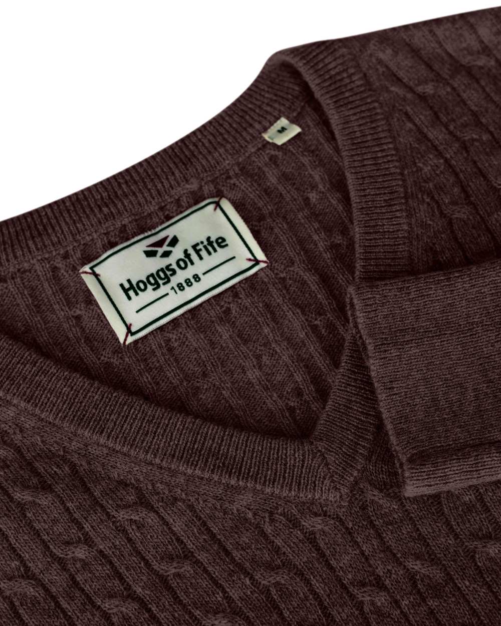 Hoggs of Fife Lauder Ladies Cable Pullover - Image 9