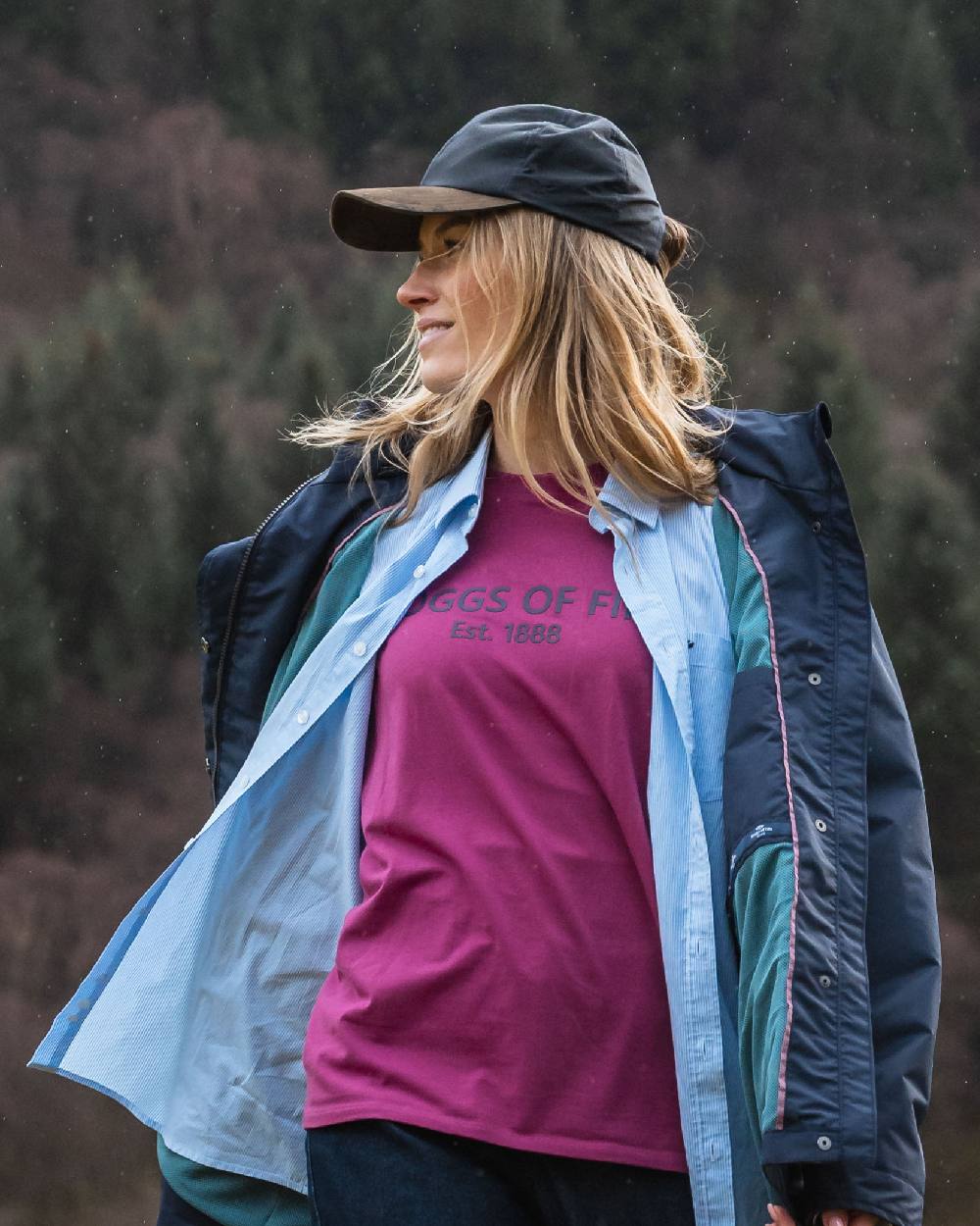 Hoggs of Fife Leather Peak Waxed Baseball Cap - Image 11