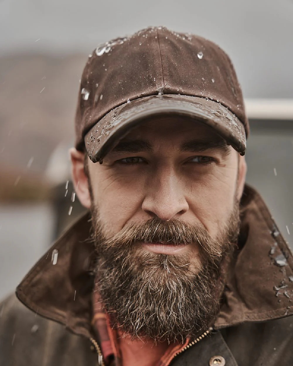 Hoggs of Fife Leather Peak Waxed Baseball Cap - Image 4
