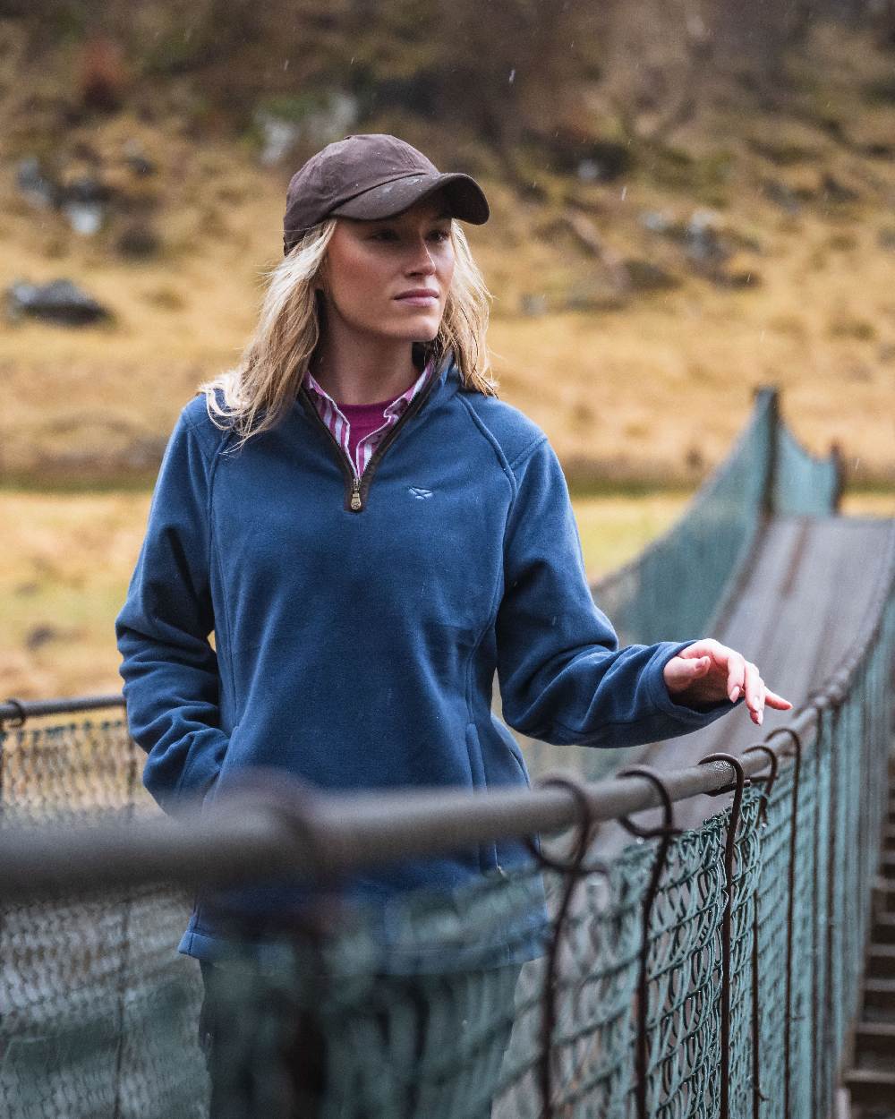 Hoggs of Fife Leather Peak Waxed Baseball Cap - Image 7