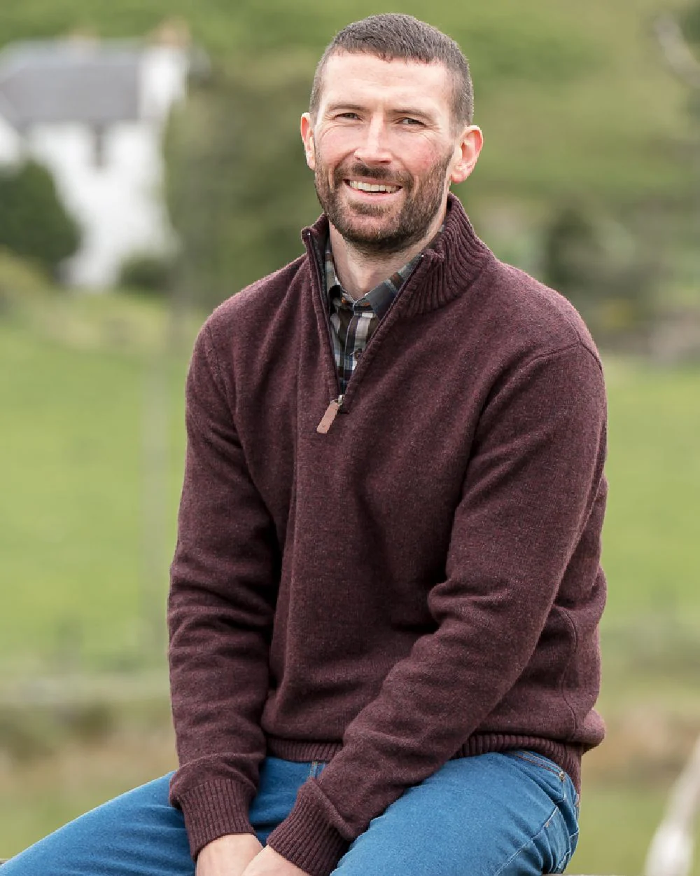 Hoggs of Fife Lothian II Quarter Zip Pullover - Image 15