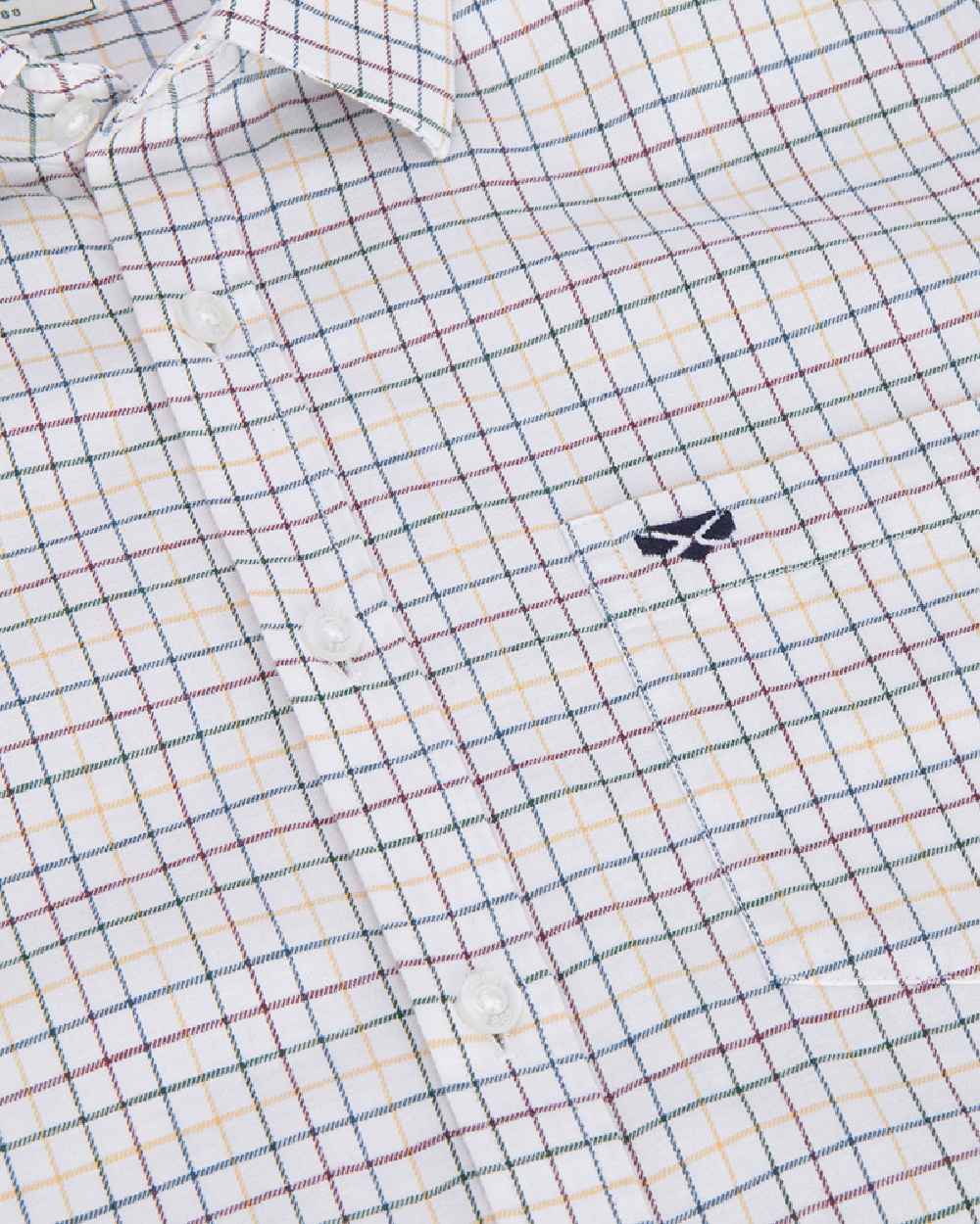 Hoggs of Fife Mens Callum Short Sleeve Tattersall Shirt - Image 2