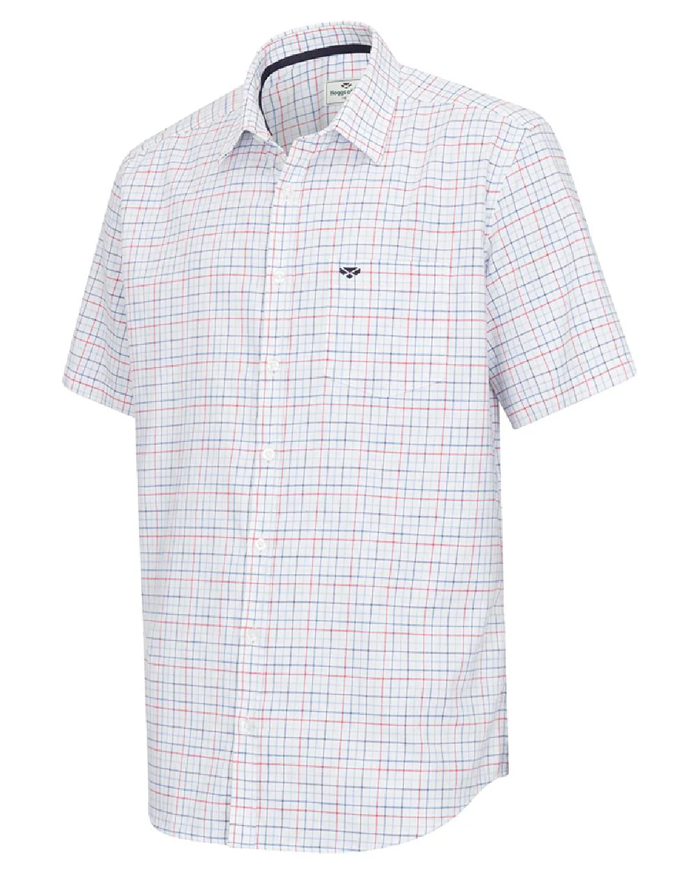 Hoggs of Fife Mens Callum Short Sleeve Tattersall Shirt - Image 4