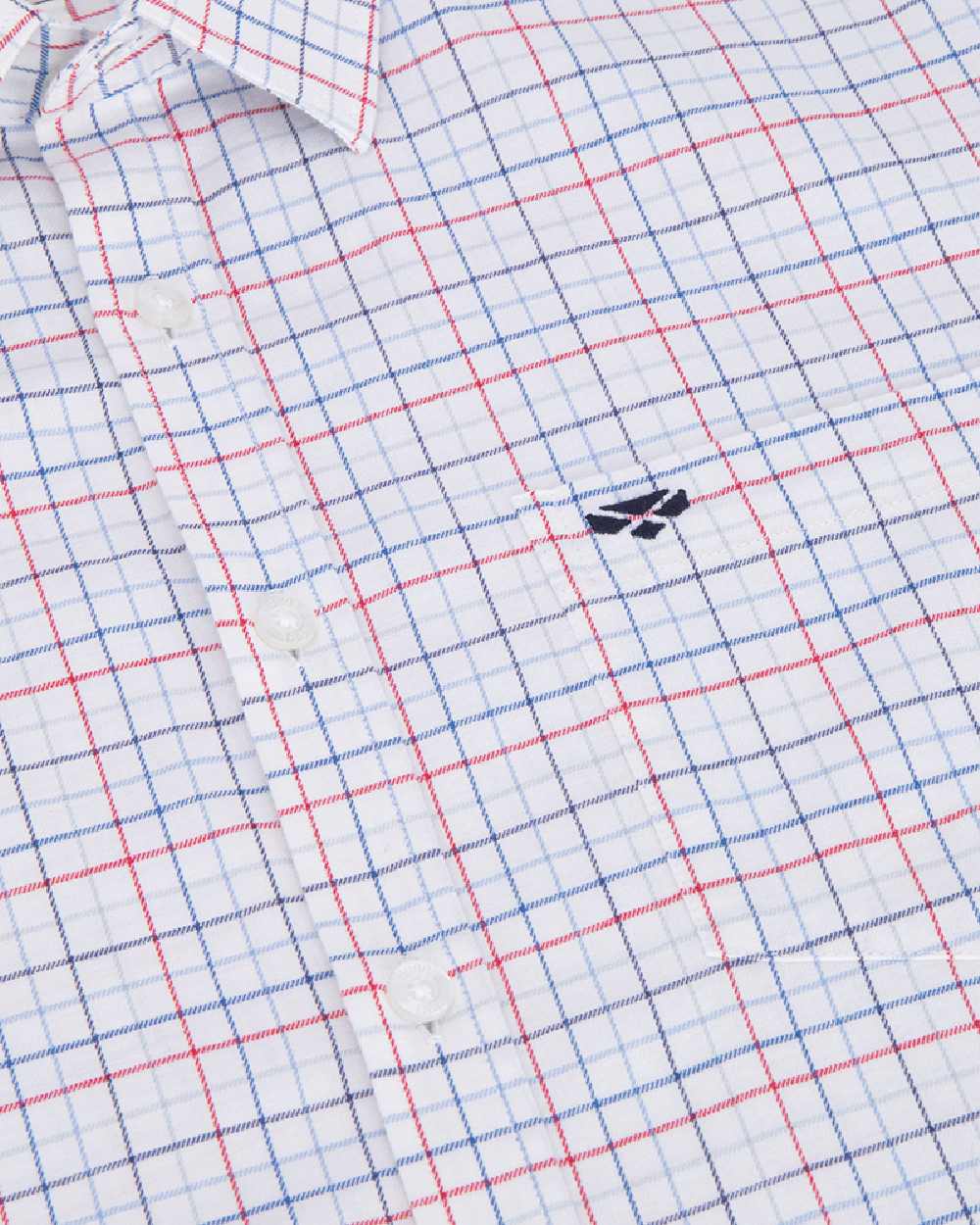 Hoggs of Fife Mens Callum Short Sleeve Tattersall Shirt - Image 5