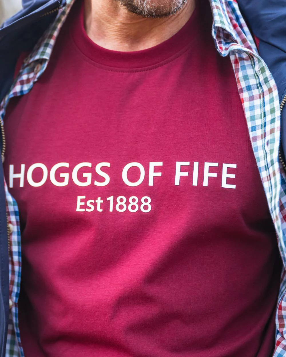 Hoggs of Fife Mens Canonbie Printed T-Shirt - Image 2