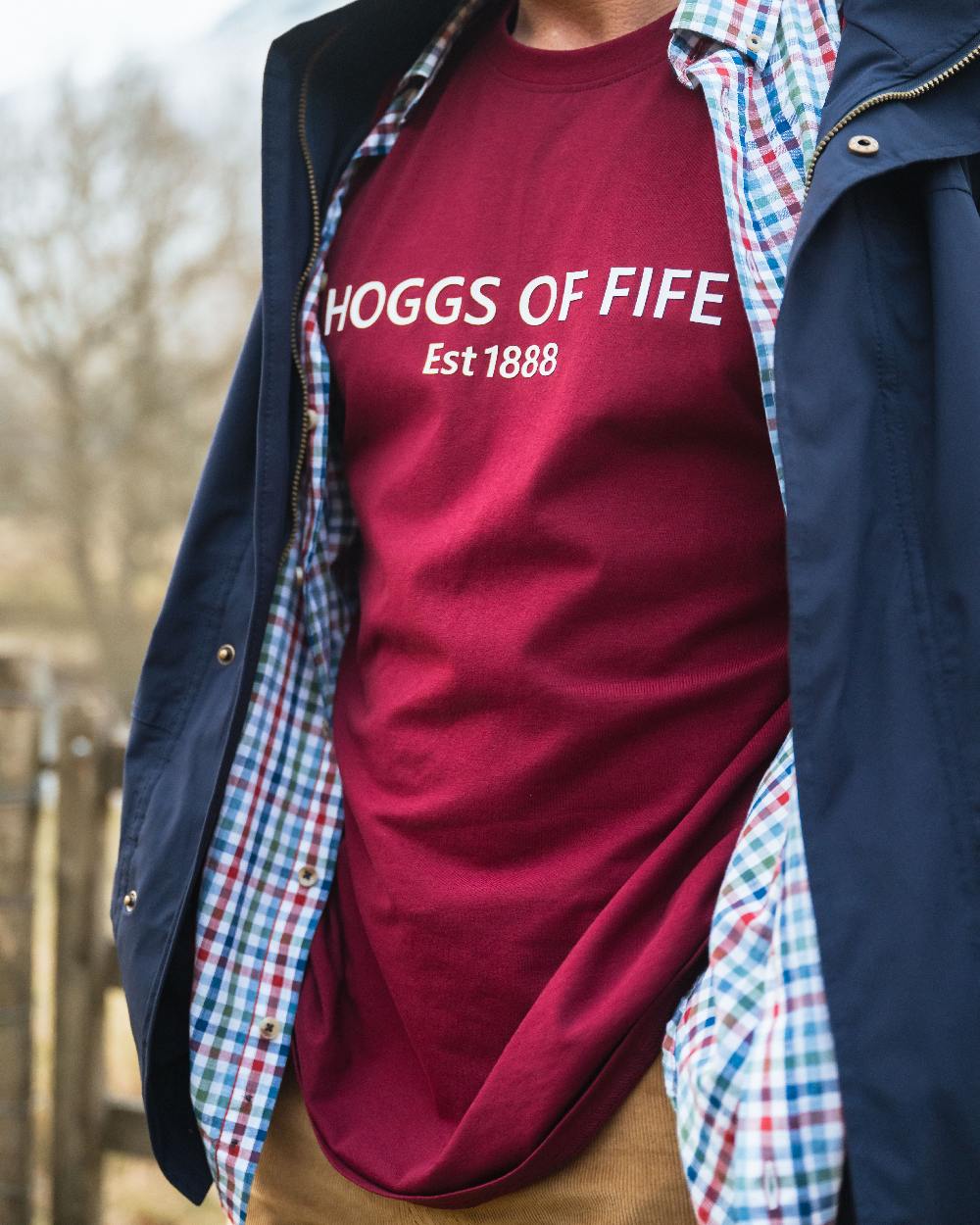 Hoggs of Fife Mens Canonbie Printed T-Shirt - Image 3