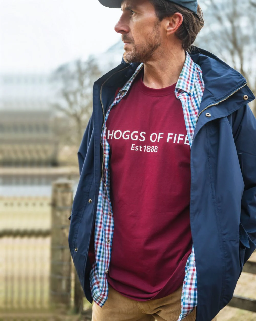 Hoggs of Fife Mens Canonbie Printed T-Shirt - Image 4