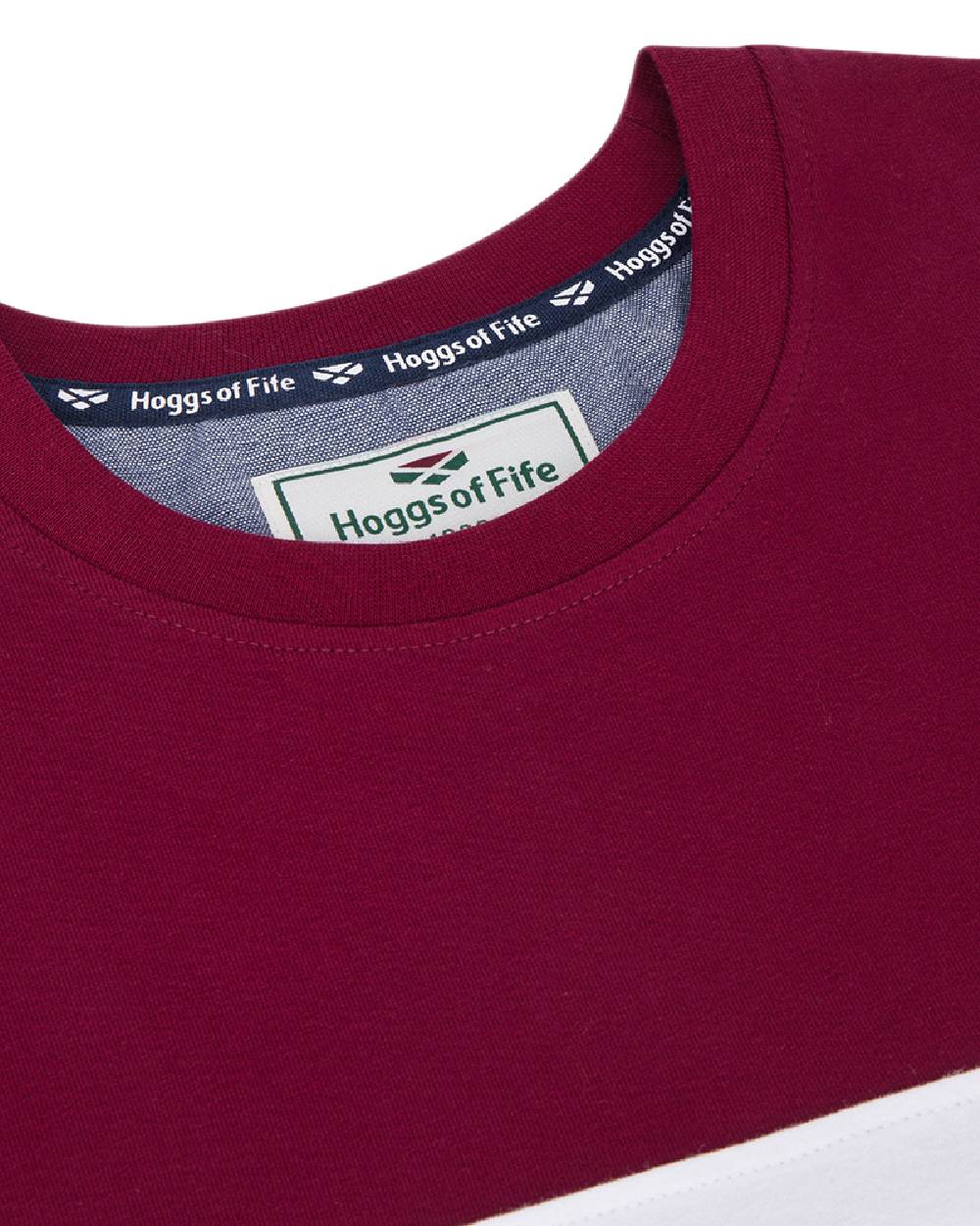 Hoggs of Fife Mens Dalbeattie Colour Block T-Shirt - Image 2