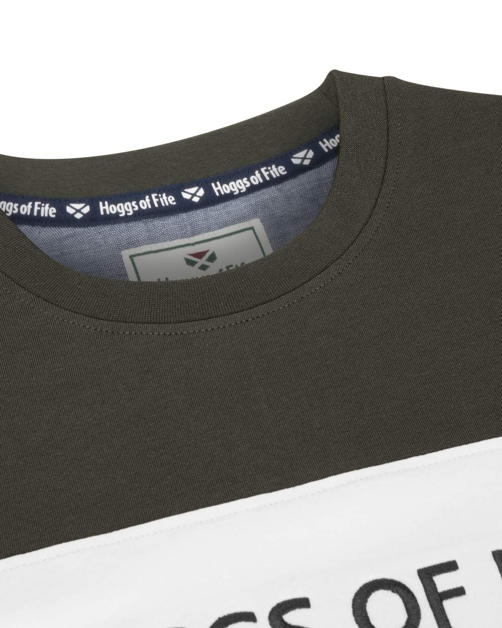 Hoggs of Fife Mens Dalbeattie Colour Block T-Shirt - Image 5