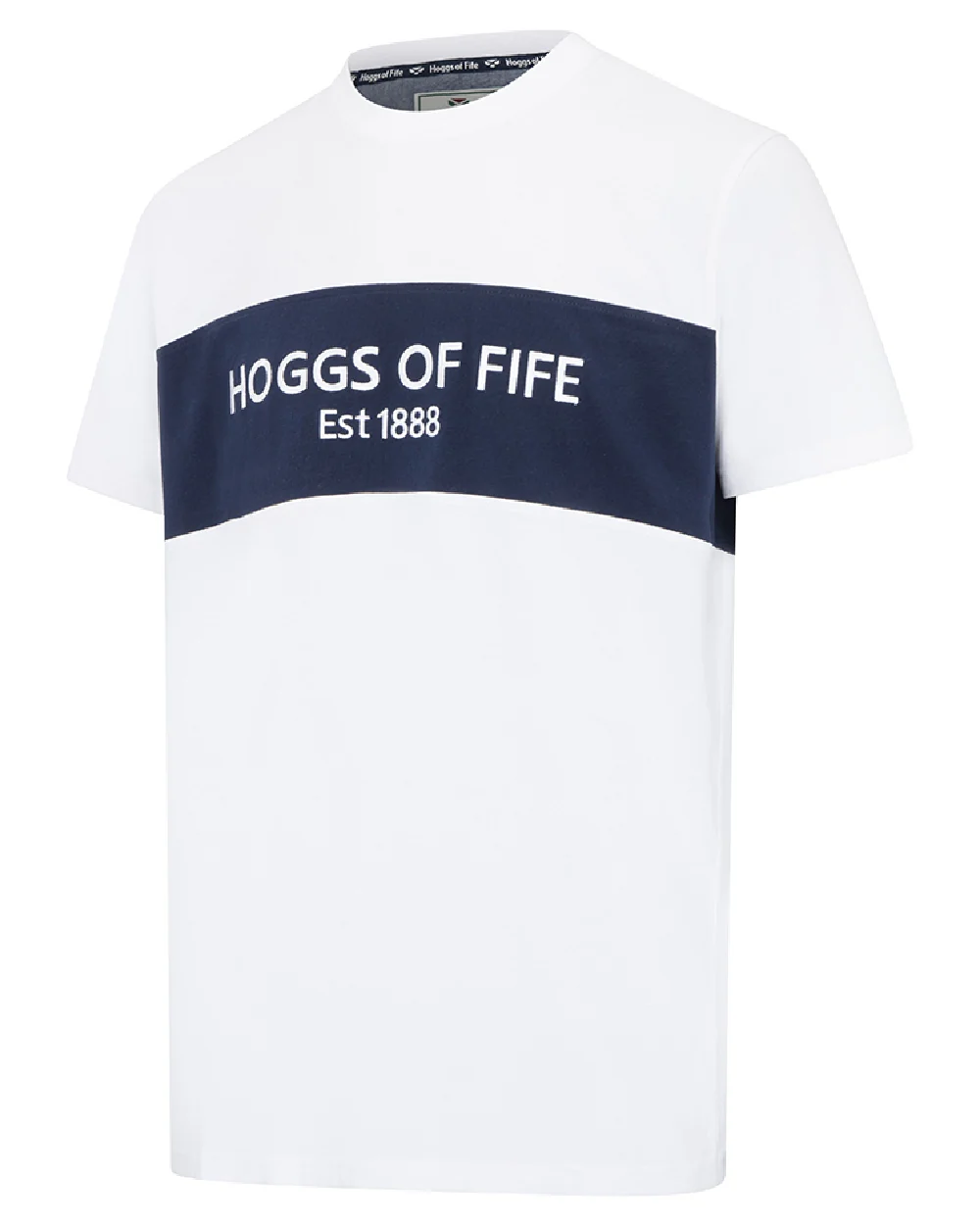 Hoggs of Fife Mens Dalbeattie Colour Block T-Shirt - Image 7