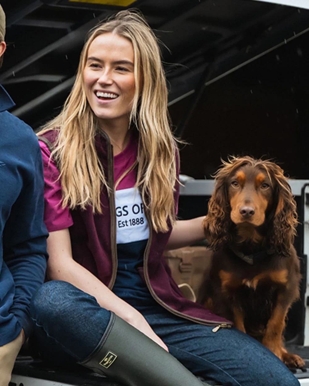 Hoggs of Fife Mens Darcie Colour Block T-Shirt - Image 2