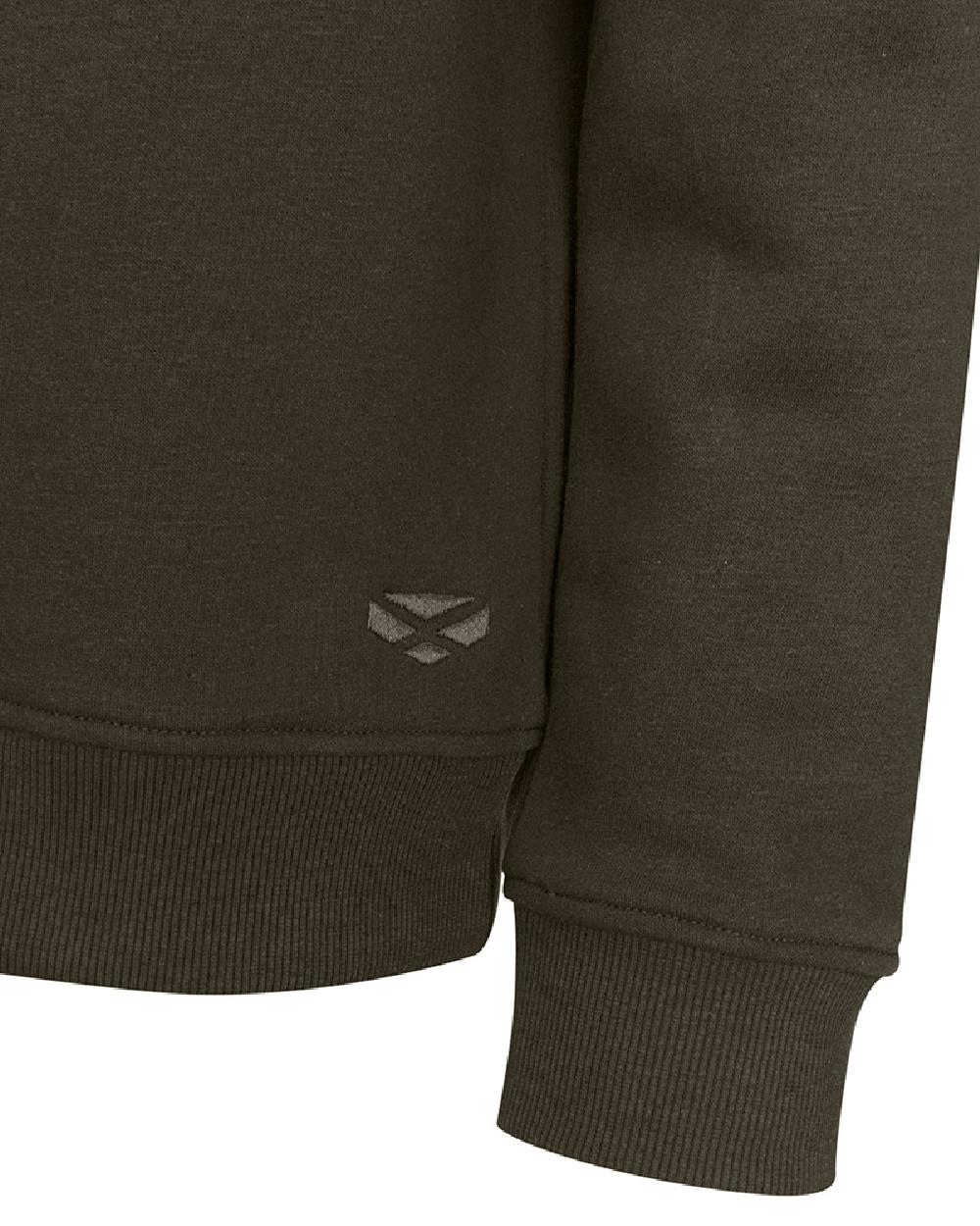 Hoggs of Fife Mens Galloway 1888 Plain Quarter Zip Sweatshirt - Image 6