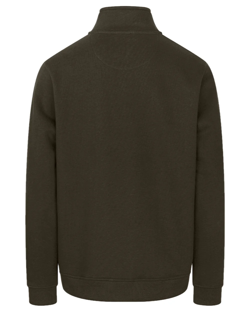 Hoggs of Fife Mens Galloway 1888 Plain Quarter Zip Sweatshirt - Image 7
