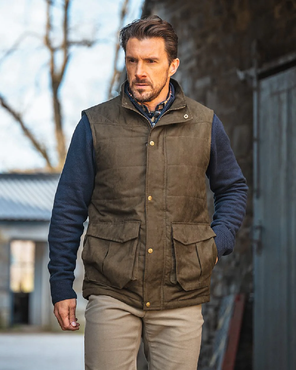 Hoggs of Fife Glenbervie Quilted Gilet - Image 2