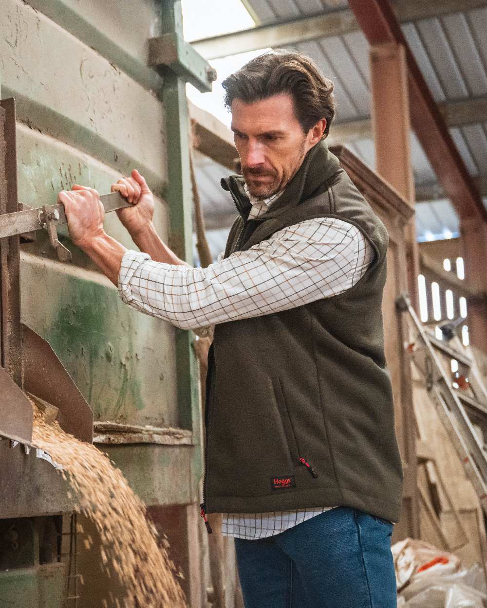 Hoggs of Fife Green King II Gilet - Image 2