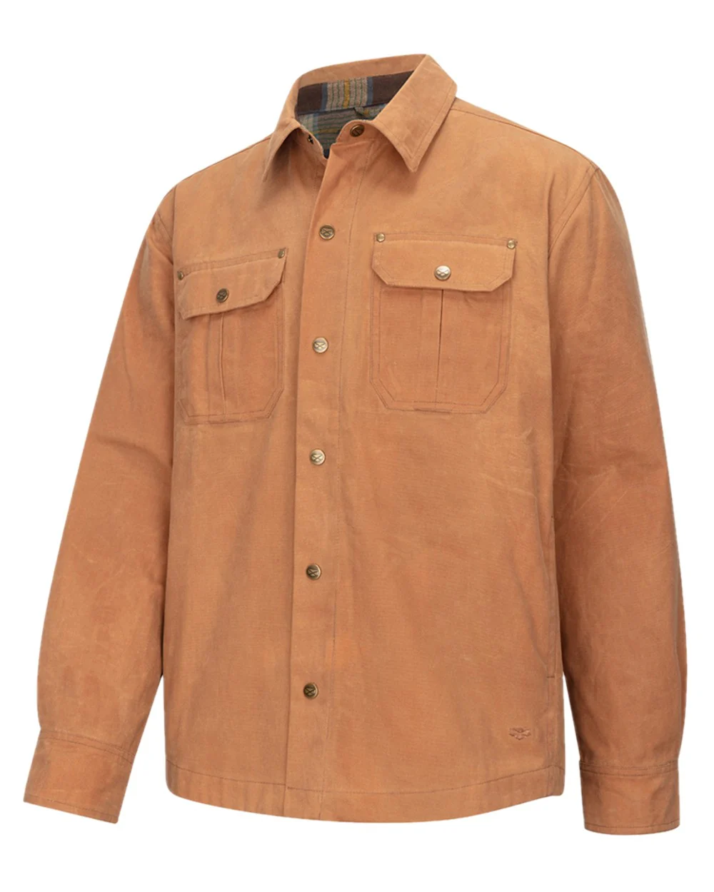 Hoggs of Fife Mens Huntly Waxed Canvas Utility Overshirt - Image 10