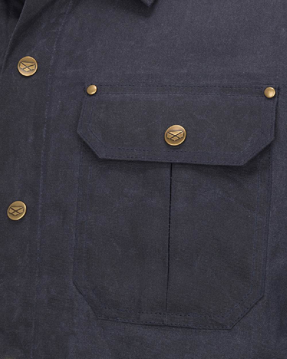 Hoggs of Fife Mens Huntly Waxed Canvas Utility Overshirt - Image 8