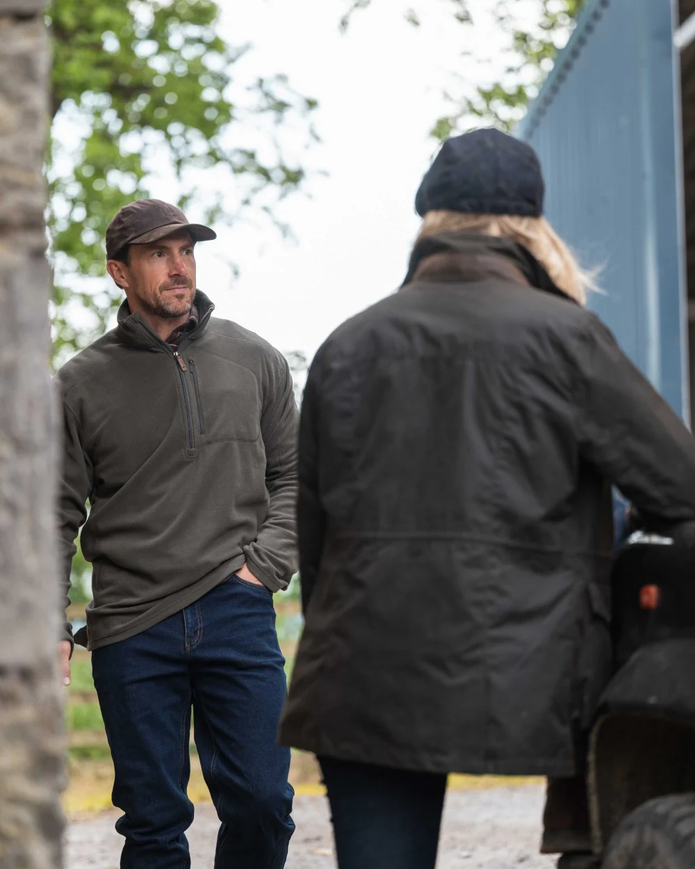Hoggs of Fife Islander Techpro Quarter Zip Shirt - Image 3