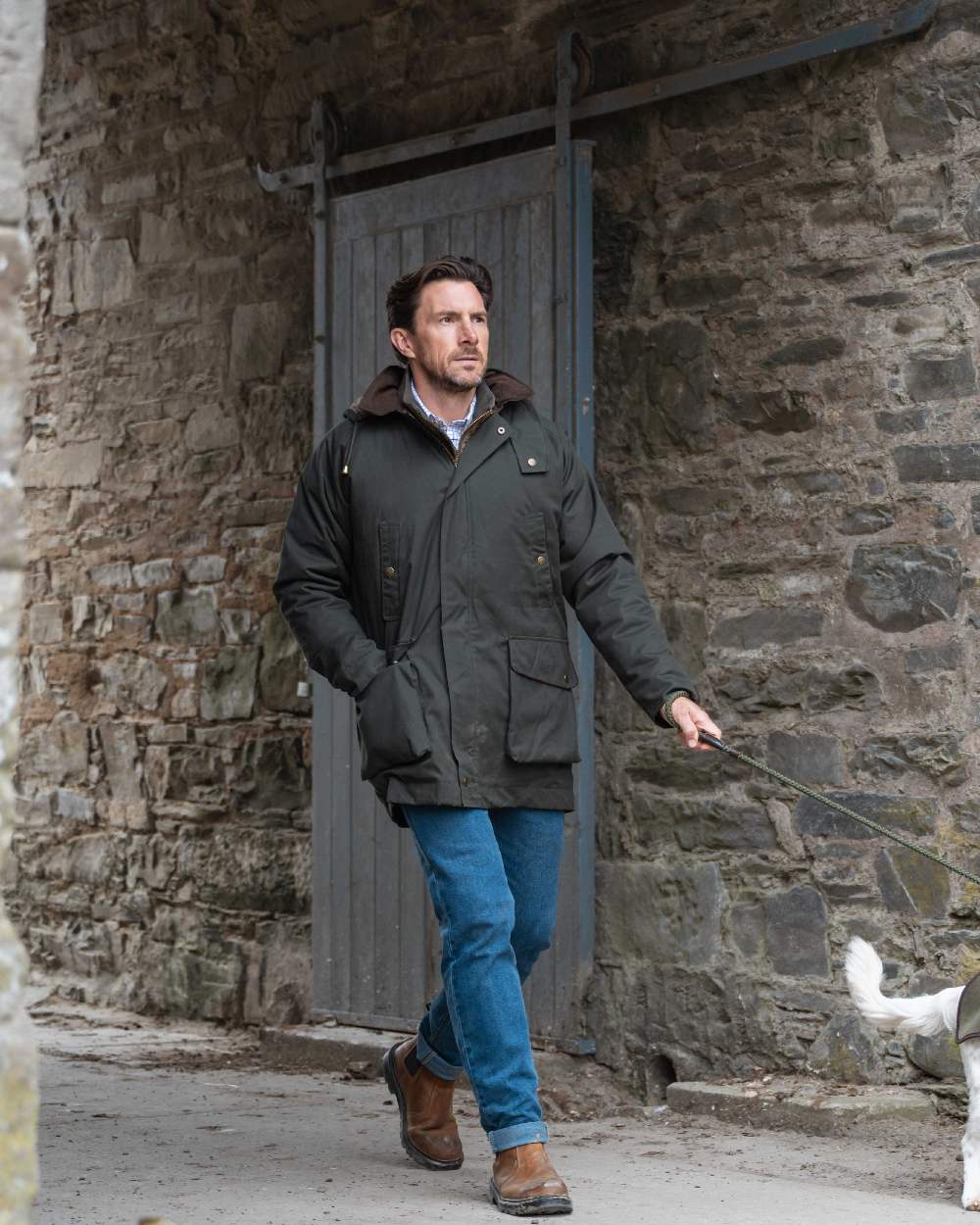 Hoggs of Fife Mens Kelso Waterproof Wax Jacket - Image 2