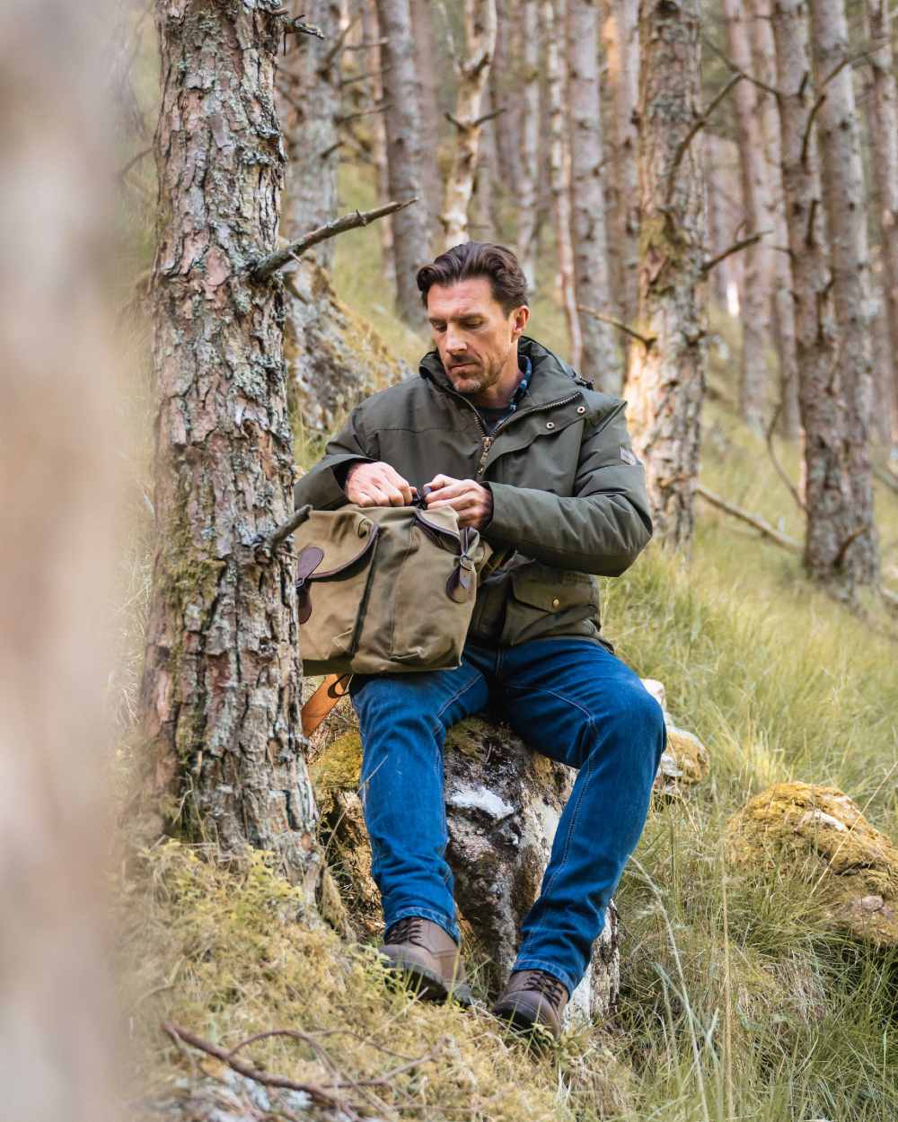 Hoggs of Fife Mens Kelso Waterproof Wax Jacket - Image 3