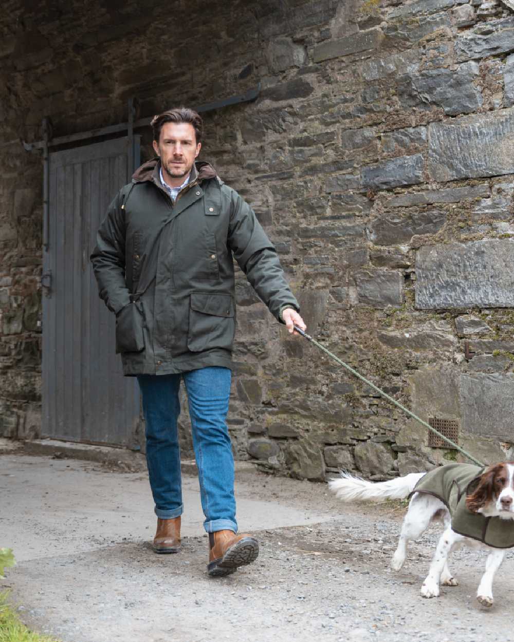 Hoggs of Fife Mens Kelso Waterproof Wax Jacket - Image 4