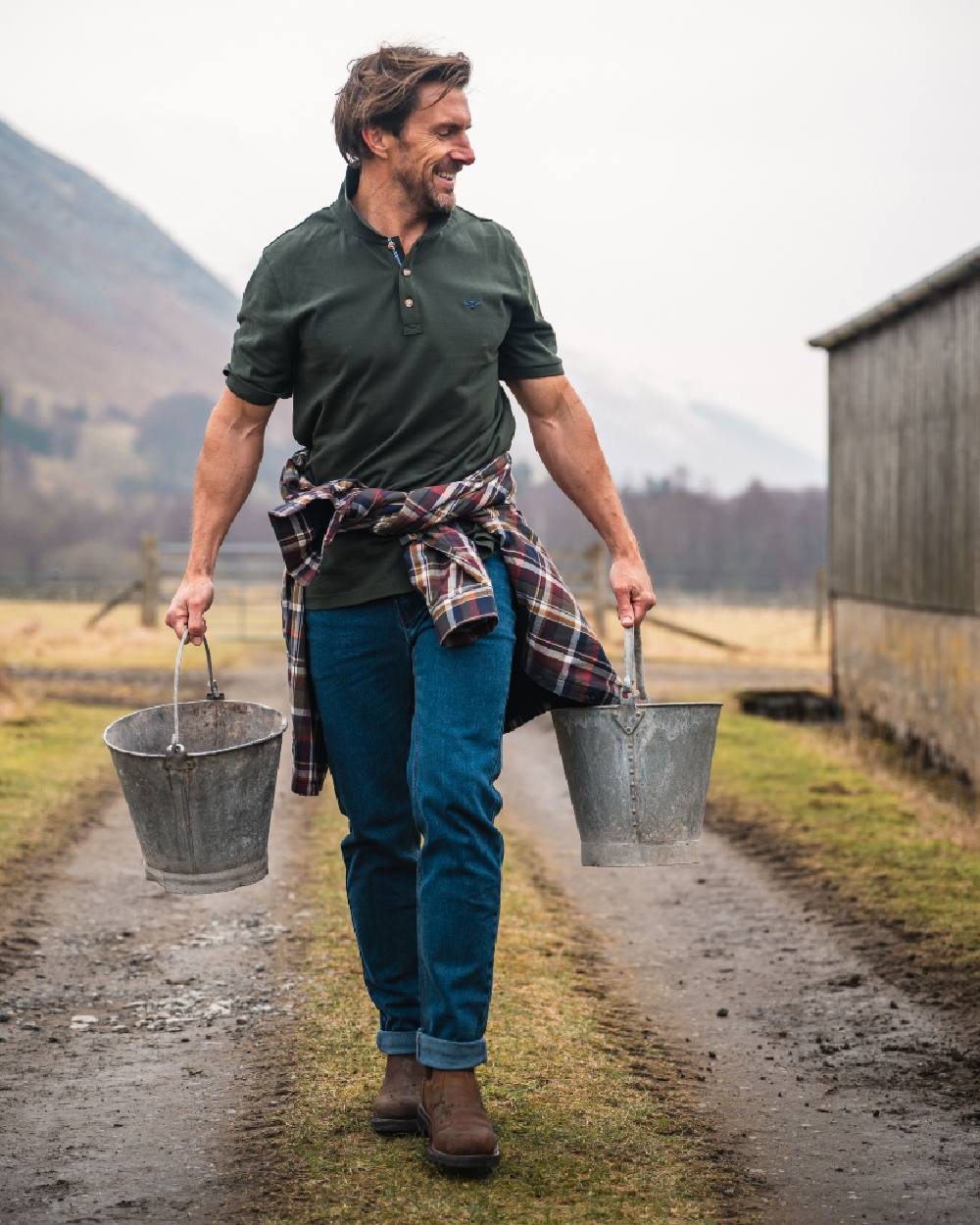 Hoggs of Fife Newton Pique Polo Shirt - Image 8