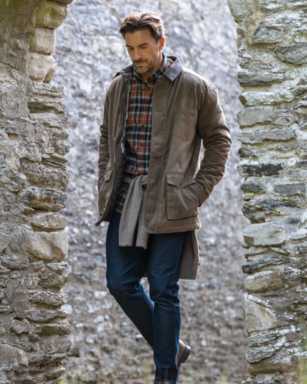 Hoggs of Fife Mens Pitcairn Flannel Check Shirt - Image 4