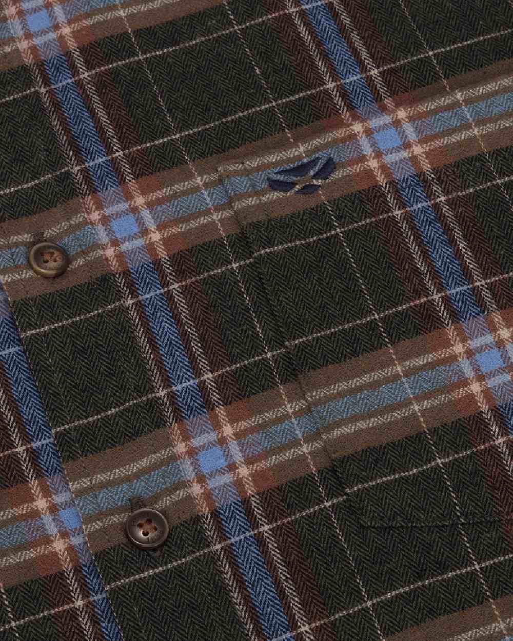 Hoggs of Fife Pitlessie Button Down Flannel Shirt - Image 8
